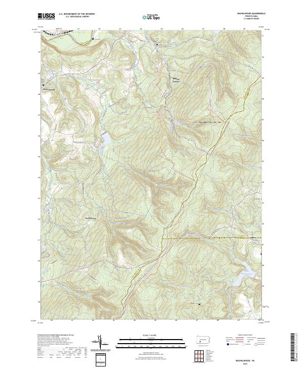 Rachelwood, PA — USGS 7.5-minute topo (2023)