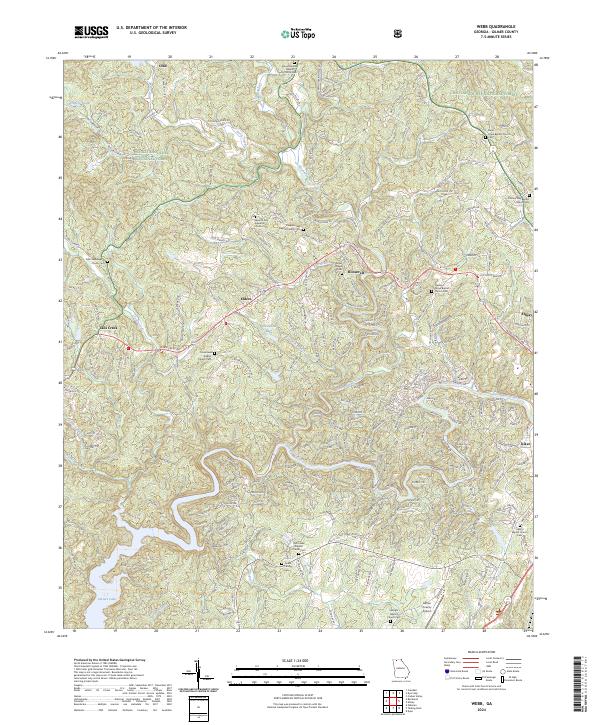 Webb, GA — USGS 7.5-minute topo (2024)