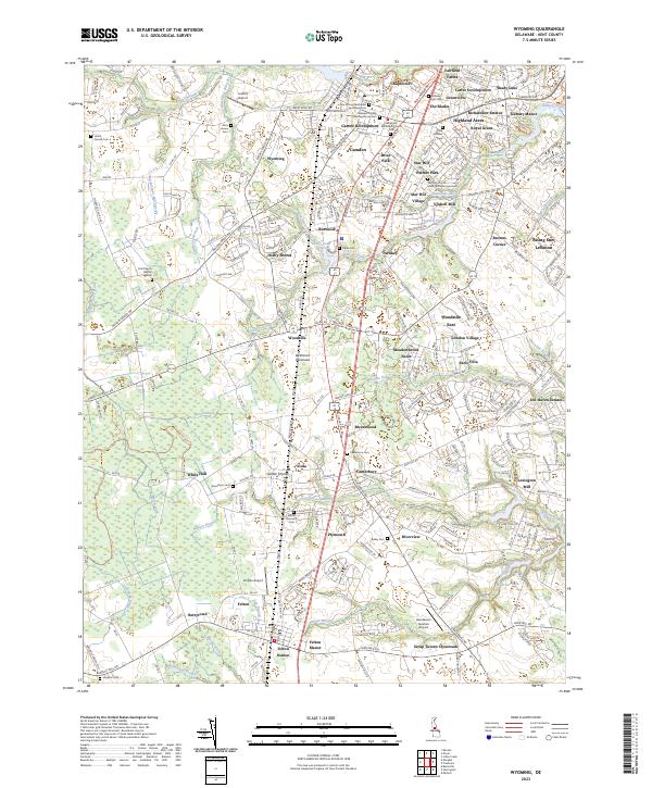 Wyoming, DE — USGS 7.5-minute topo (2023)