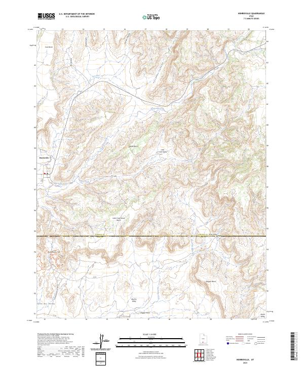 Henrieville, UT — USGS 7.5-minute topo (2023)