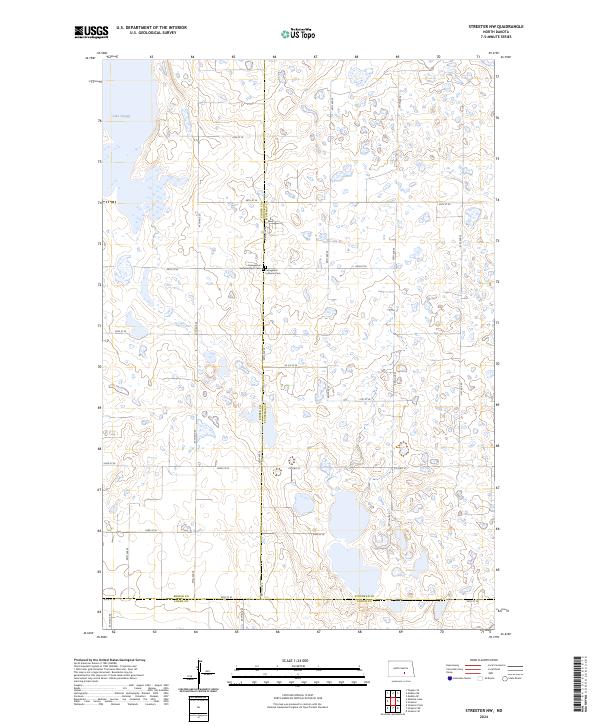 Streeter NW, ND — USGS 7.5-minute topo (2024)