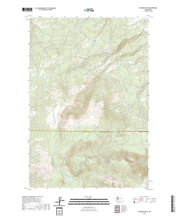 Stagman Butte, WA — USGS 7.5-minute topo (2023)