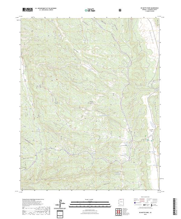 De Motte Park, AZ — USGS 7.5-minute topo (2023)