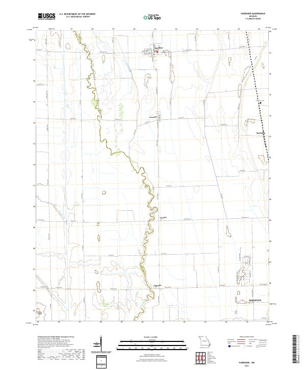 Vanduser, MO — USGS 7.5-minute topo (2021)