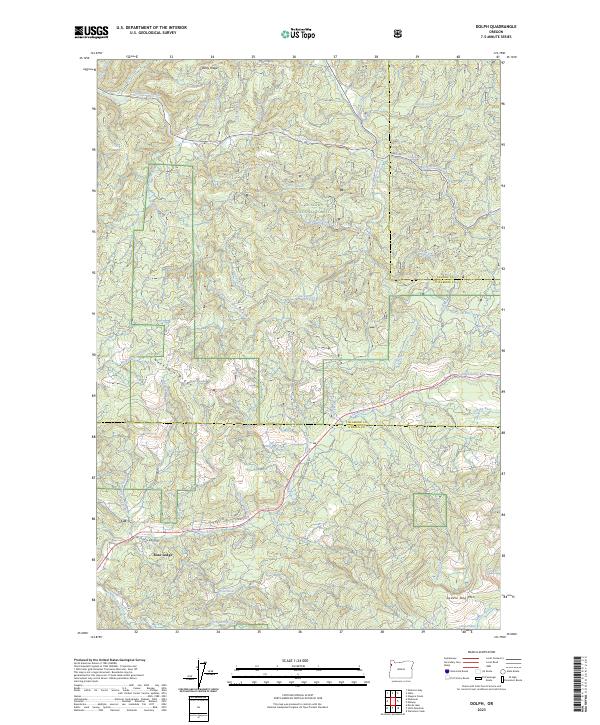 Dolph, OR — USGS 7.5-minute topo (2023)