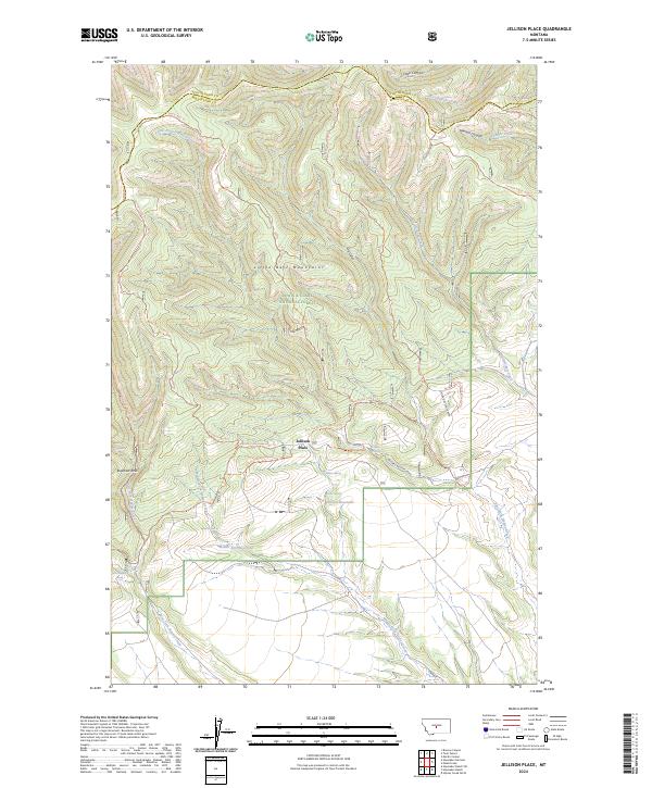 Jellison Place, MT — USGS 7.5-minute topo (2024)