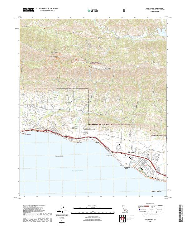Carpinteria, CA — USGS 7.5-minute topo (2021)