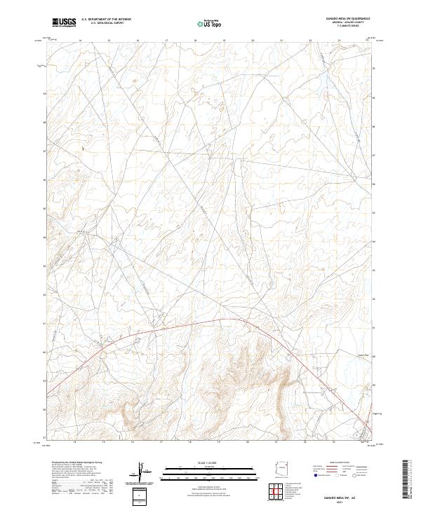 Ganado Mesa SW, AZ — USGS 7.5-minute topo (2021)