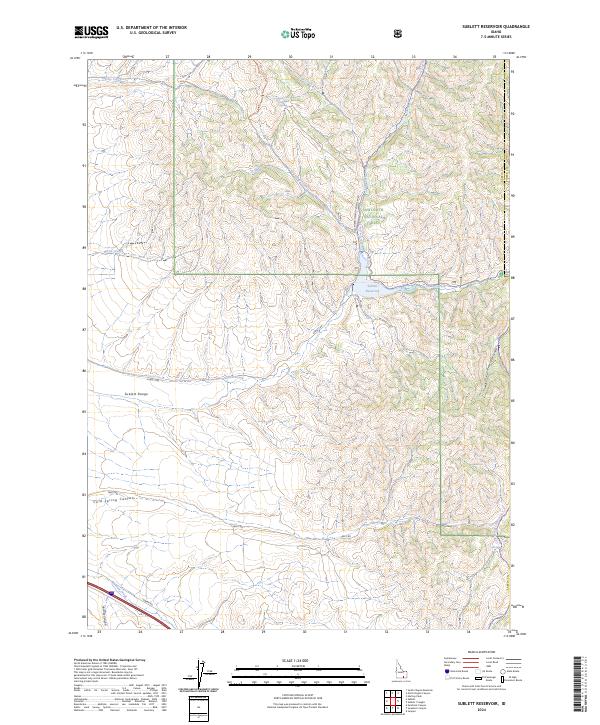 Sublett Reservoir, ID — USGS 7.5-minute topo (2024)