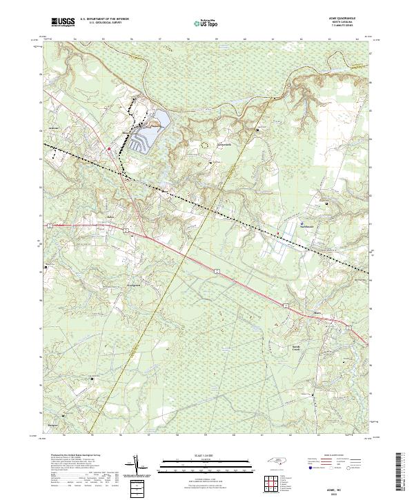 Acme, NC — USGS 7.5-minute topo (2022)