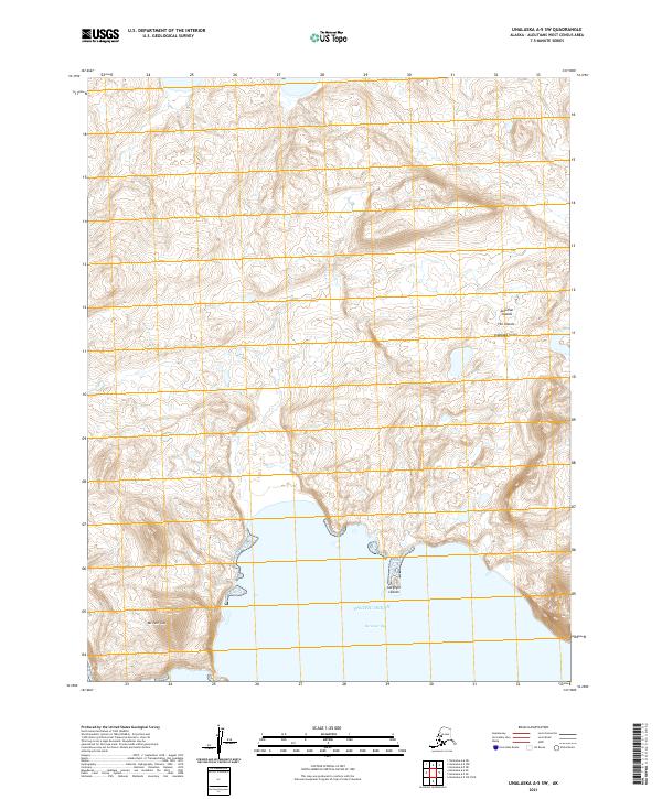 Unalaska A-5 SW, AK — USGS 7.5-minute topo (2021)