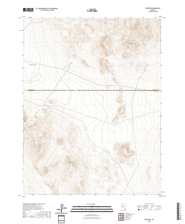 Red Ridge, NV — USGS 7.5-minute topo (2021)