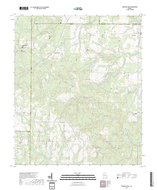 Pineview West, GA — USGS 7.5-minute topo (2024)