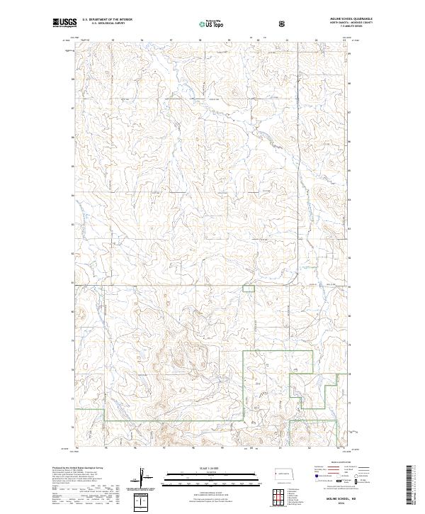 Moline School, ND — USGS 7.5-minute topo (2024)