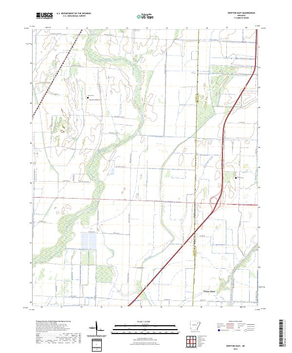 Swifton East, AR — USGS 7.5-minute topo (2024)