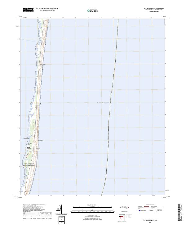 Little Kinnakeet, NC — USGS 7.5-minute topo (2022)