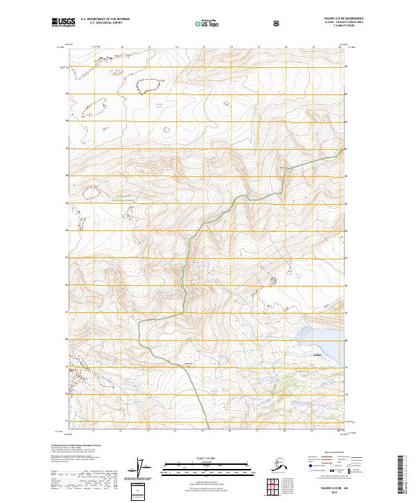 Valdez A-8 NE, AK — USGS 7.5-minute topo (2023)