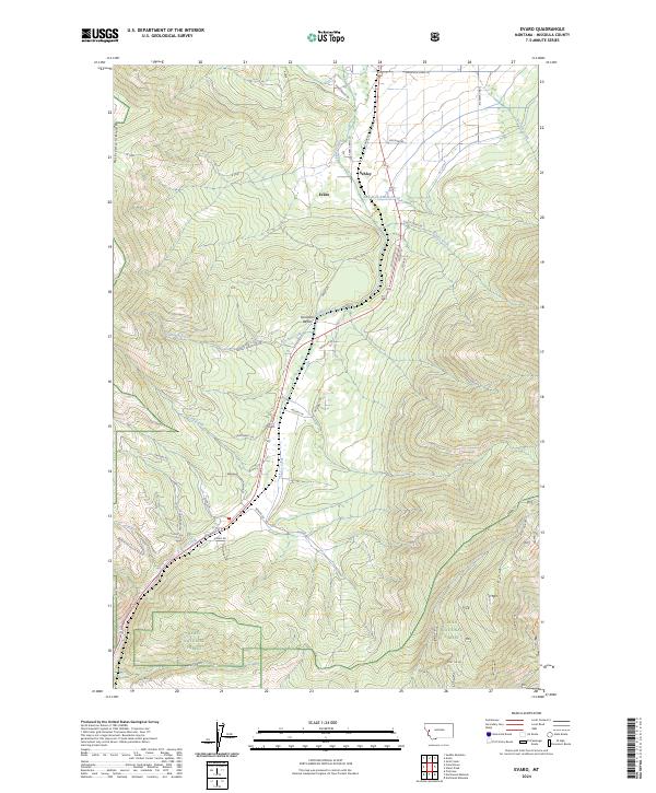 Evaro, MT — USGS 7.5-minute topo (2024)
