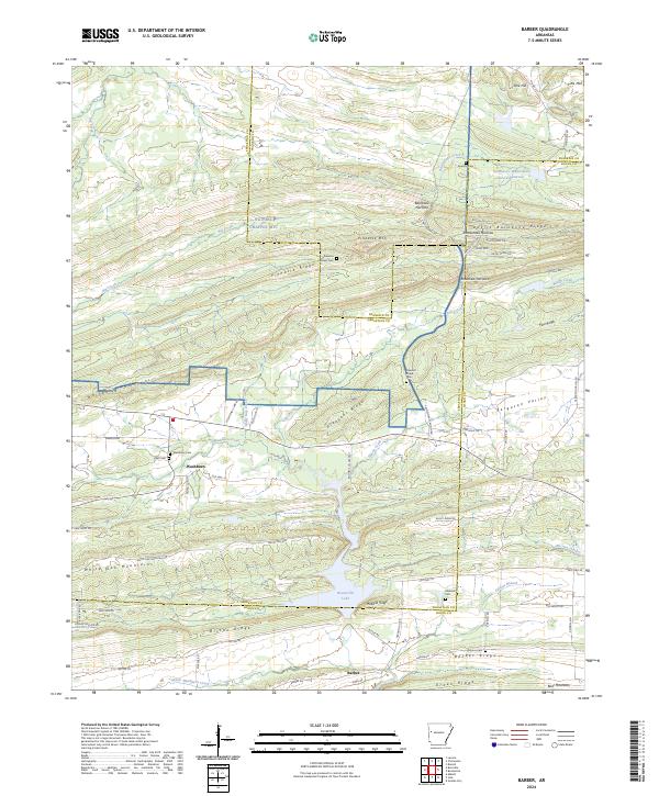 Barber, AR — USGS 7.5-minute topo (2024)