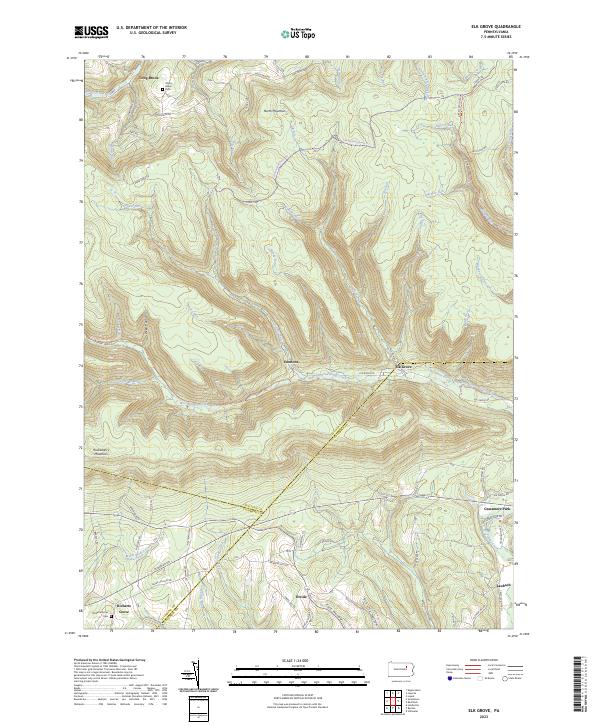 Elk Grove, PA — USGS 7.5-minute topo (2023)