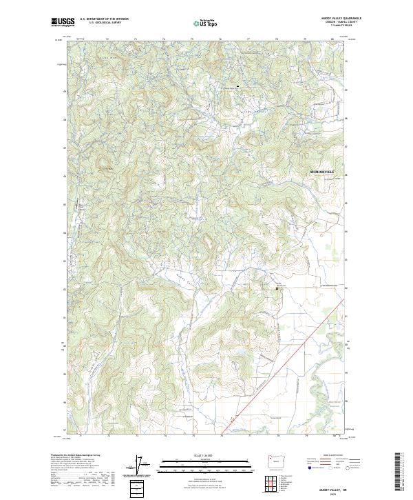 Muddy Valley, OR — USGS 7.5-minute topo (2023)