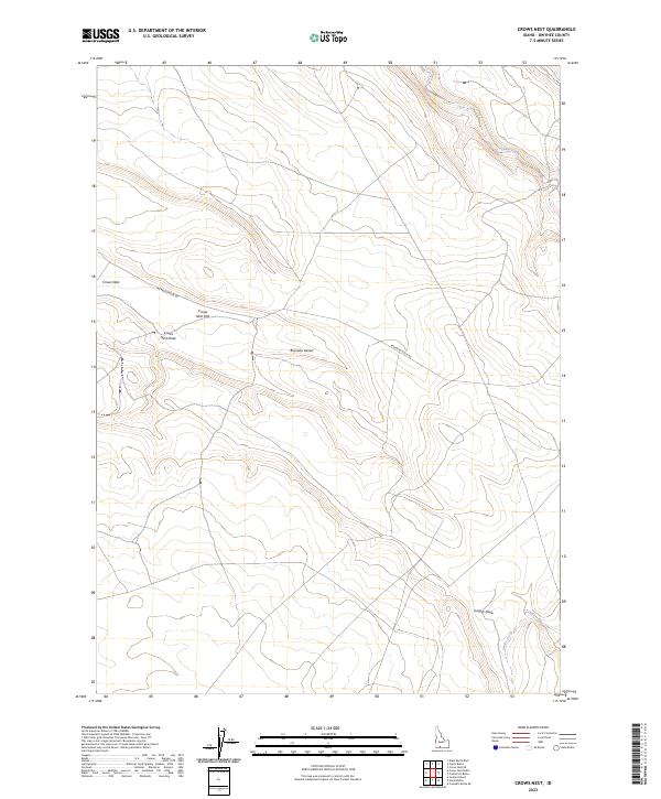 Crows Nest, ID — USGS 7.5-minute topo (2023)