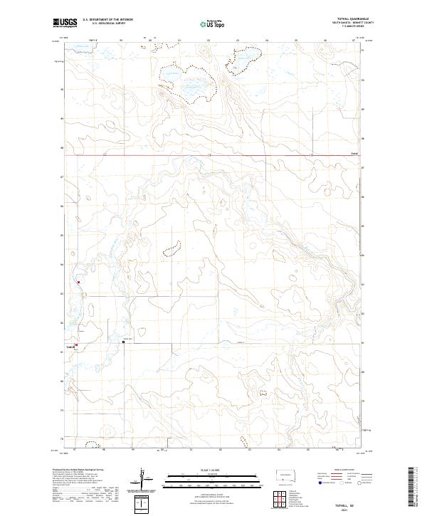 Tuthill, SD — USGS 7.5-minute topo (2021)