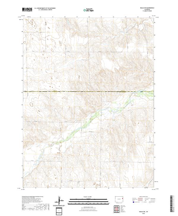 Idalia SW, CO — USGS 7.5-minute topo (2022)