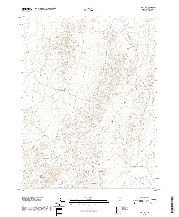 Knoll Hill, UT — USGS 7.5-minute topo (2023)