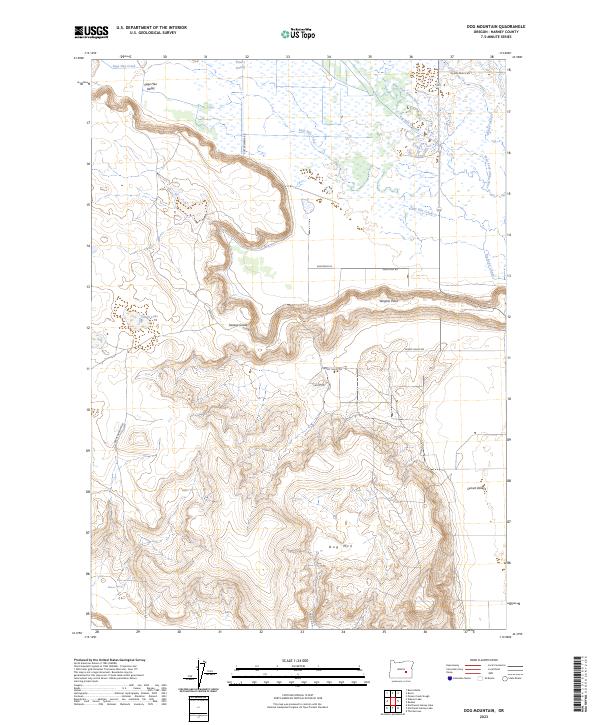 Dog Mountain, OR — USGS 7.5-minute topo (2023)