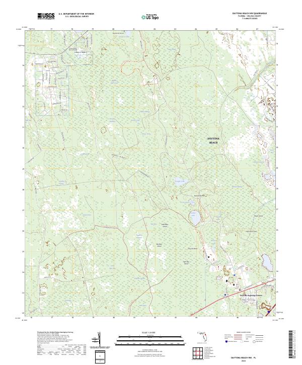 Daytona Beach NW, FL — USGS 7.5-minute topo (2024)