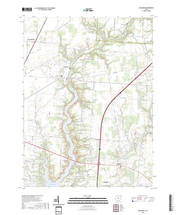 Kilbourne, OH — USGS 7.5-minute topo (2023)