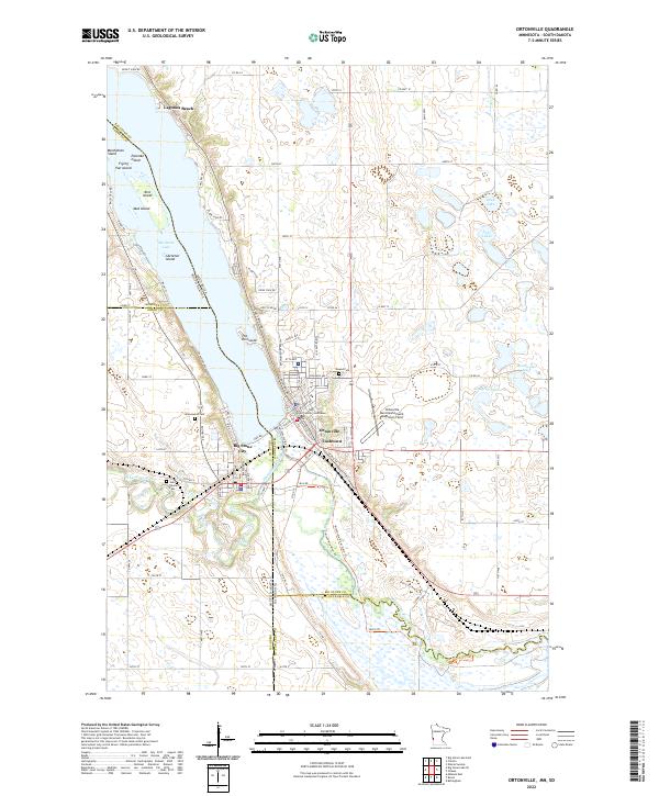 Ortonville, MN-SD — USGS 7.5-minute topo (2022)