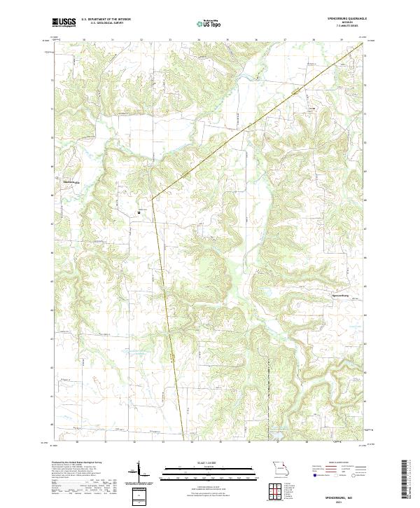 Spencerburg, MO — USGS 7.5-minute topo (2021)