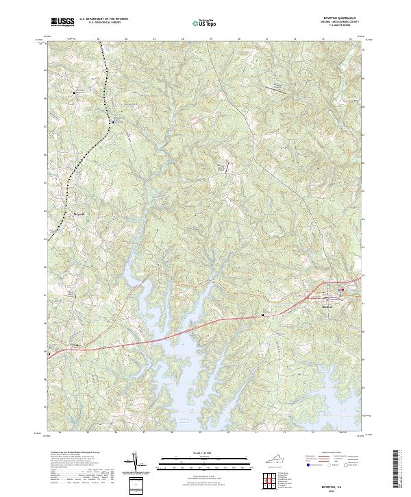 Boydton, VA — USGS 7.5-minute topo (2022)
