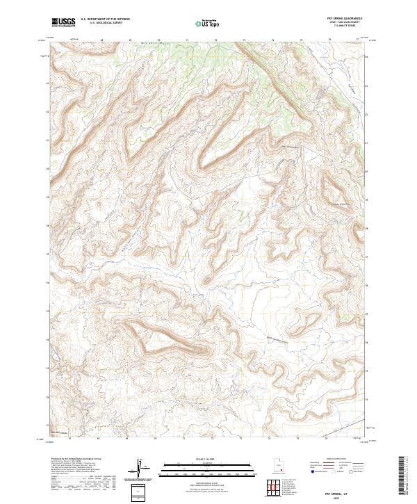 Fry Spring, UT — USGS 7.5-minute topo (2023)
