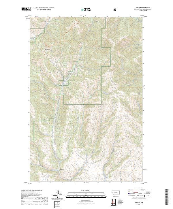 Wilborn, MT — USGS 7.5-minute topo (2024)