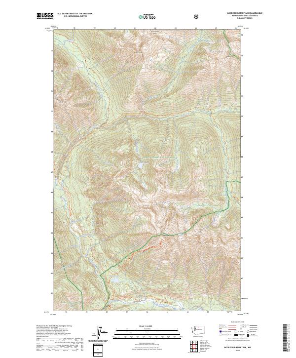 McGregor Mountain, WA — USGS 7.5-minute topo (2023)