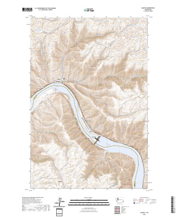 Almota, WA — USGS 7.5-minute topo (2023)