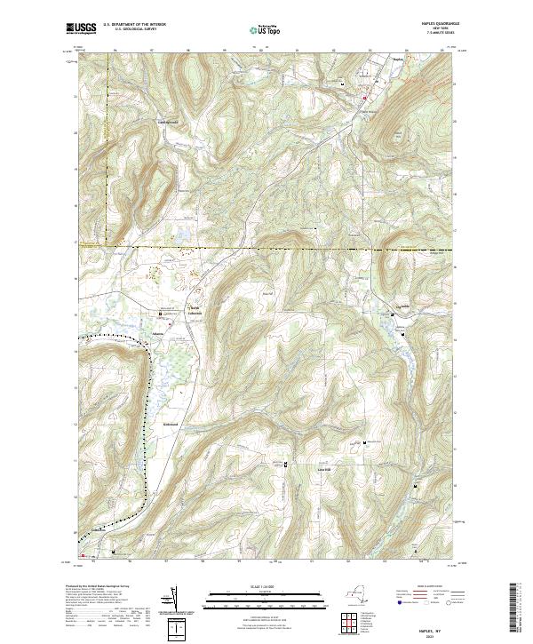 Naples, NY — USGS 7.5-minute topo (2023)