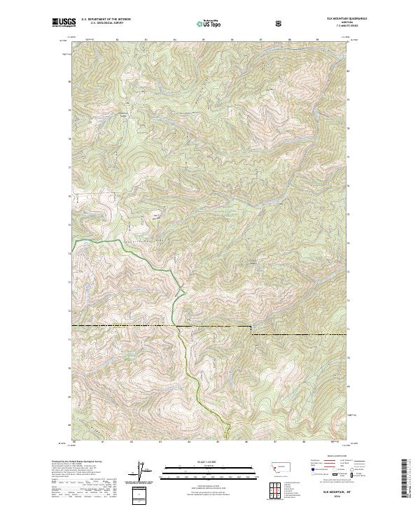 Elk Mountain, MT — USGS 7.5-minute topo (2024)