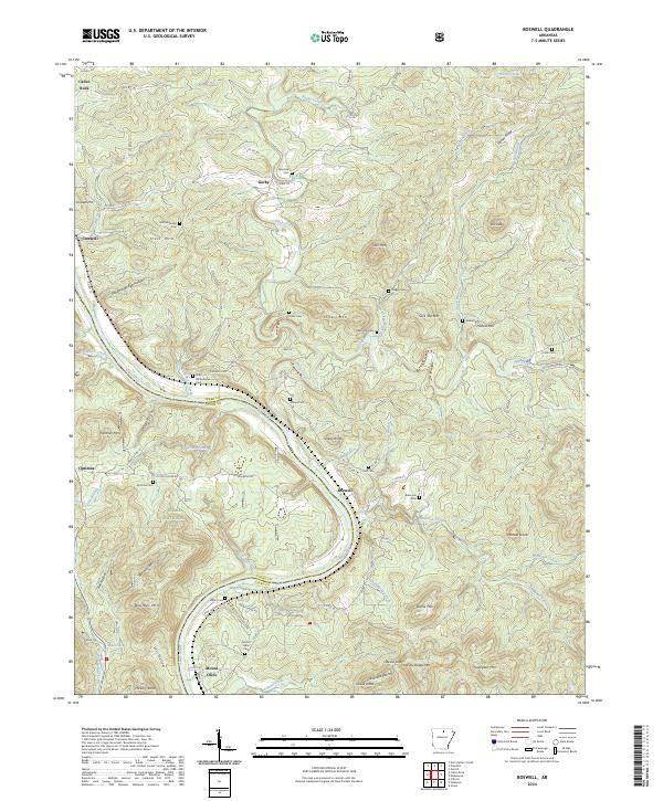 Boswell, AR — USGS 7.5-minute topo (2024)