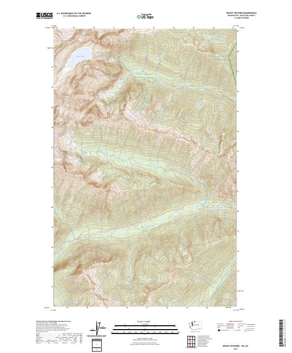 Mount Spickard, WA-BC — USGS 7.5-minute topo (2023)