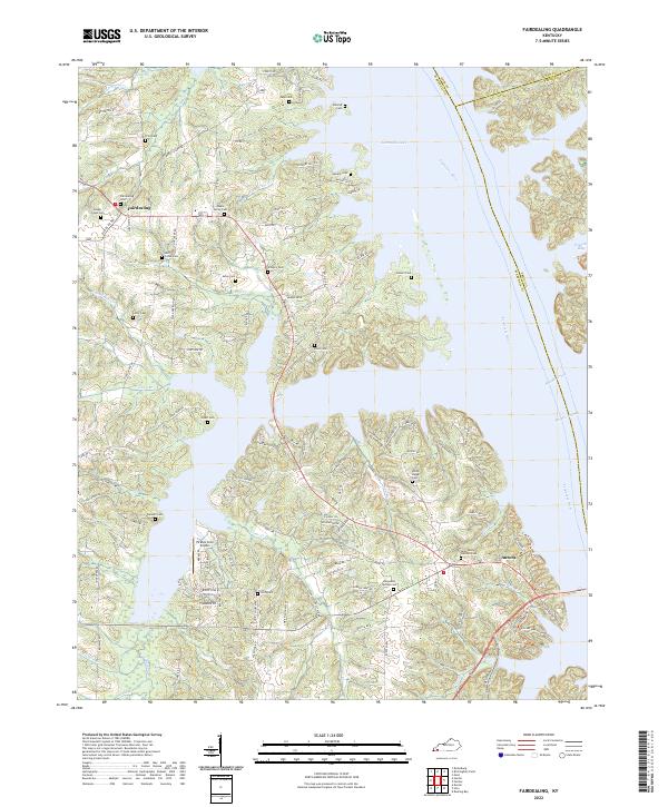 Fairdealing, KY — USGS 7.5-minute topo (2022)