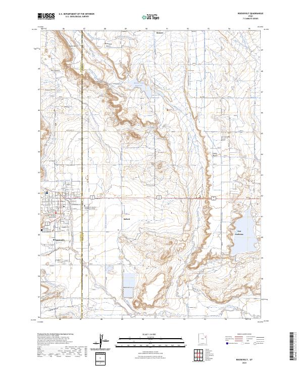 Roosevelt, UT — USGS 7.5-minute topo (2023)