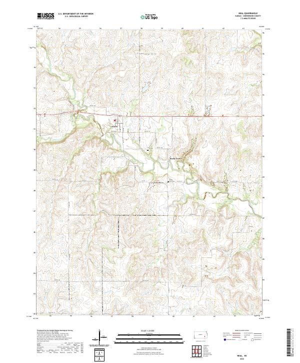 Neal, KS — USGS 7.5-minute topo (2022)