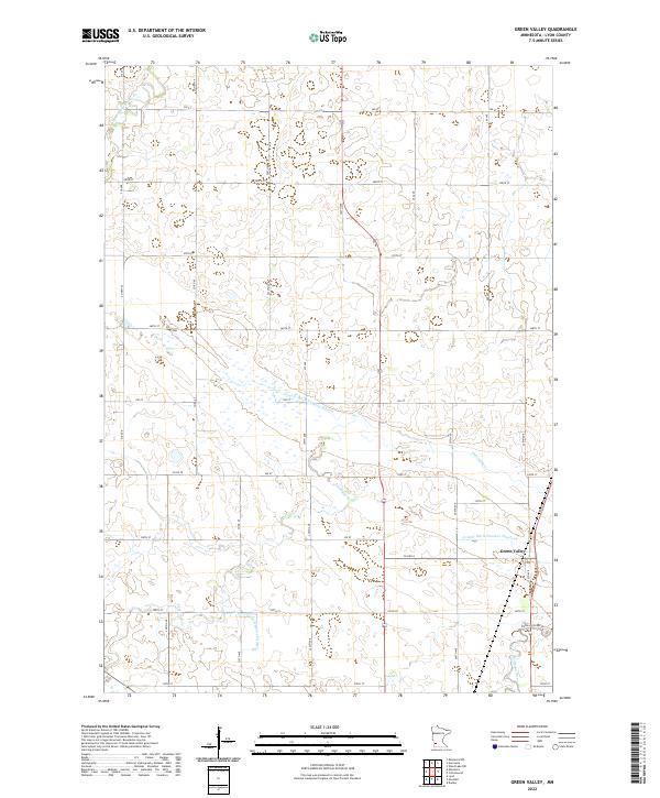 Green Valley, MN — USGS 7.5-minute topo (2022)