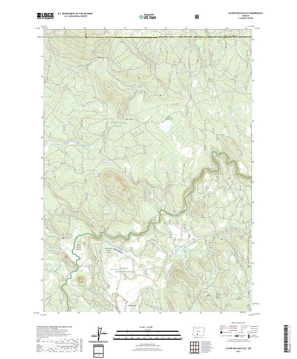 Silver Dollar Flat, OR — USGS 7.5-minute topo (2023)