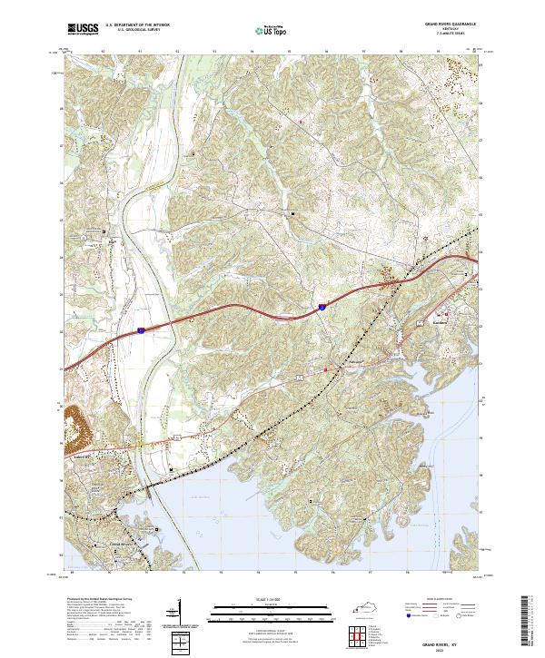 Grand Rivers, KY — USGS 7.5-minute topo (2022)