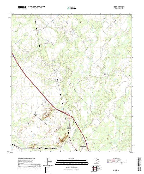 McCoy, TX — USGS 7.5-minute topo (2022)